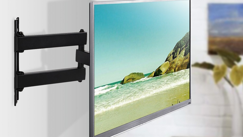 SIMBR Full Motion TV Mount, $20 with code ALYM2G3D